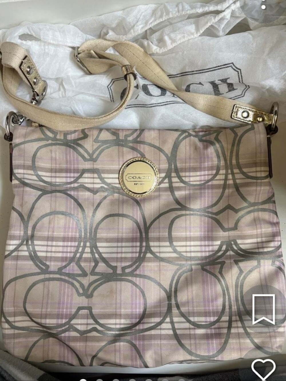 Coach TARTAN Plaid Signature Crossbody